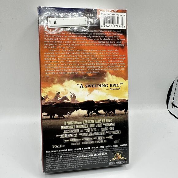 Dances with Wolves (VHS, 1999, Contemporary Classics) New Sealed Unopened MGM - Picture 4 of 5